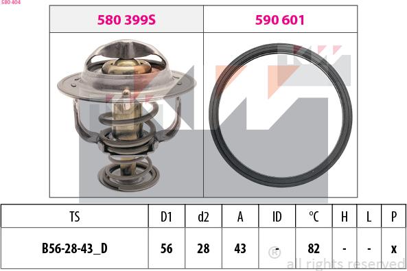 KW 580 404 - Termostato, Refrigerante autozon.pro