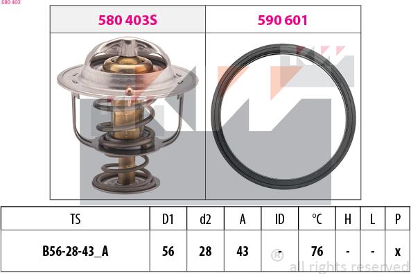 KW 580 403 - Termostato, Refrigerante autozon.pro