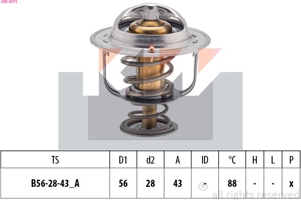 KW 580 407S - Termostato, Refrigerante autozon.pro