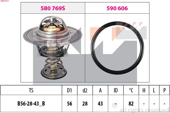 KW 580 413 - Termostato, Refrigerante autozon.pro