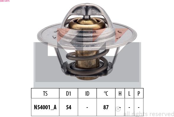 KW 580 547S - Termostato, Refrigerante autozon.pro