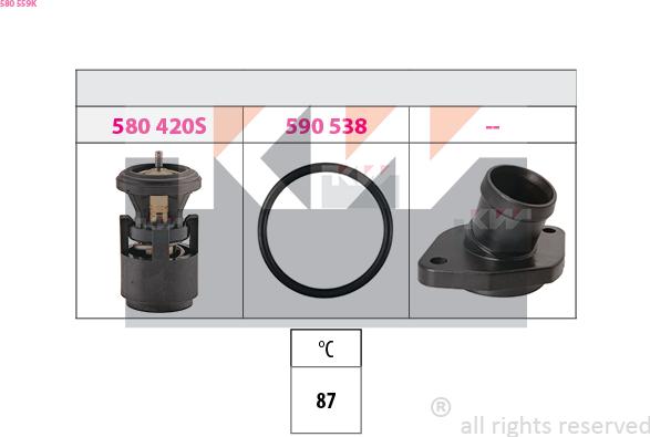 KW 580 559K - Termostato, Refrigerante autozon.pro