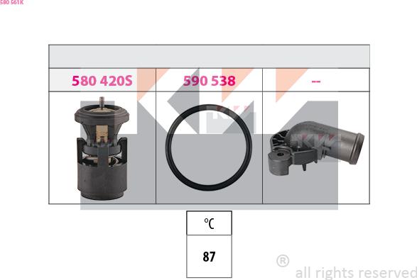 KW 580 561K - Termostato, Refrigerante autozon.pro