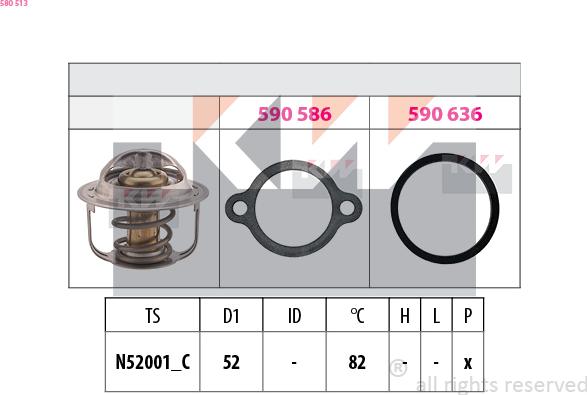 KW 580 513 - Termostato, Refrigerante autozon.pro