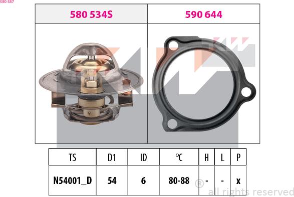 KW 580 587 - Termostato, Refrigerante autozon.pro