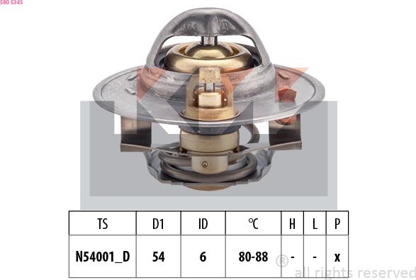 KW 580 534S - Termostato, Refrigerante autozon.pro