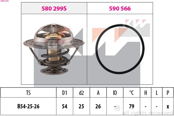 KW 580 525 - Termostato, Refrigerante autozon.pro