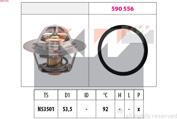 KW 580 576 - Termostato, Refrigerante autozon.pro