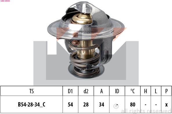 KW 580 694S - Termostato, Refrigerante autozon.pro