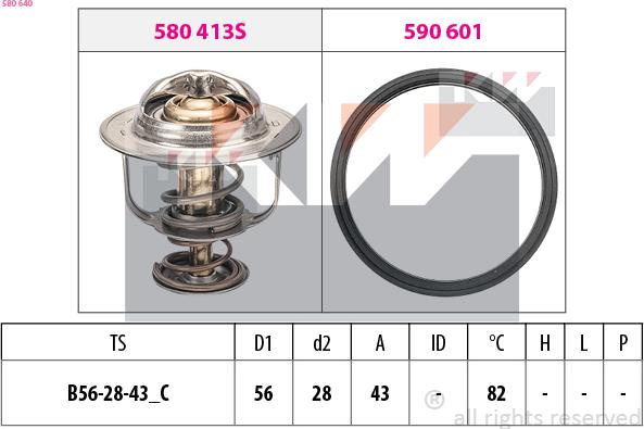 KW 580 640 - Termostato, Refrigerante autozon.pro