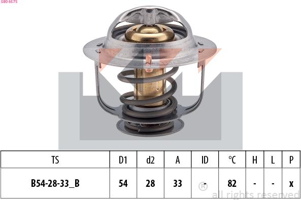 KW 580 657S - Termostato, Refrigerante autozon.pro