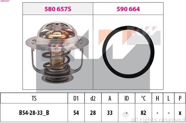 KW 580 657 - Termostato, Refrigerante autozon.pro