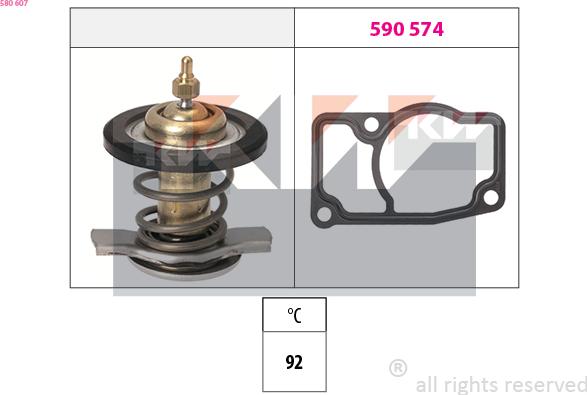 KW 580 607 - Termostato, Refrigerante autozon.pro