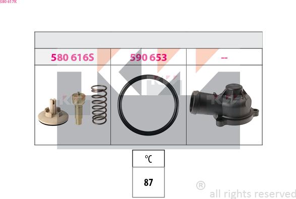 KW 580 617K - Termostato, Refrigerante autozon.pro