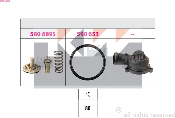 KW 580 689K - Termostato, Refrigerante autozon.pro