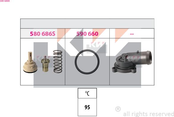 KW 580 686K - Termostato, Refrigerante autozon.pro