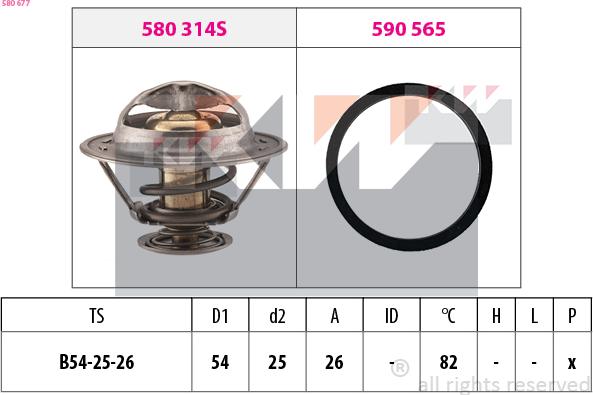 KW 580 677 - Termostato, Refrigerante autozon.pro