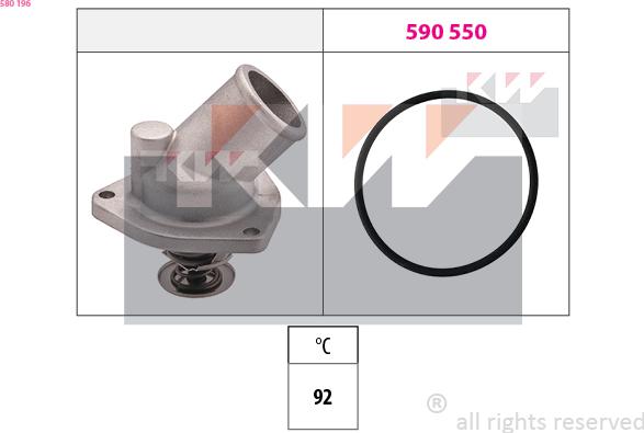 KW 580 196 - Termostato, Refrigerante autozon.pro