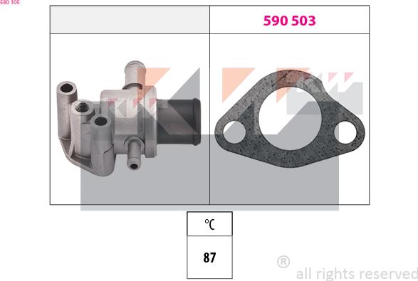 KW 580 105 - Termostato, Refrigerante autozon.pro