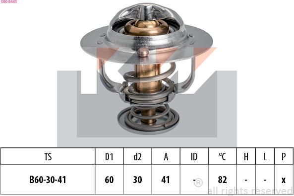 KW 580 844S - Termostato, Refrigerante autozon.pro