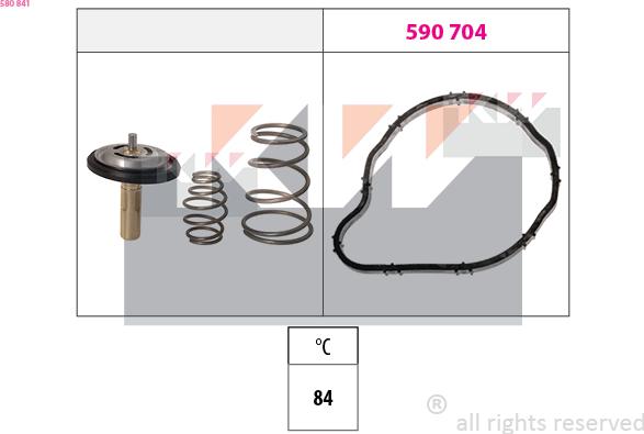 KW 580 841 - Termostato, Refrigerante autozon.pro