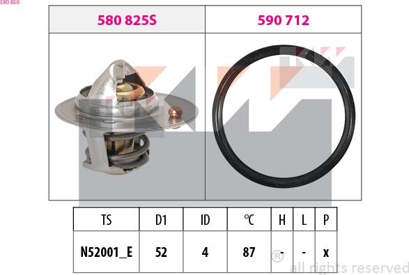 KW 580 850 - Termostato, Refrigerante autozon.pro