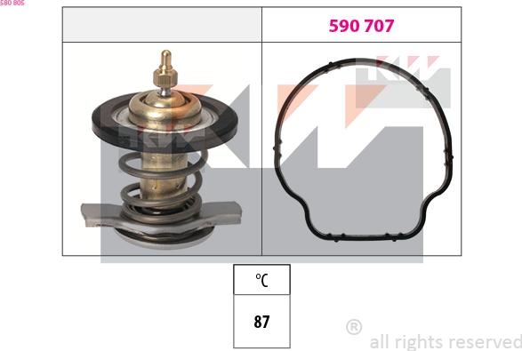 KW 580 805 - Termostato, Refrigerante autozon.pro