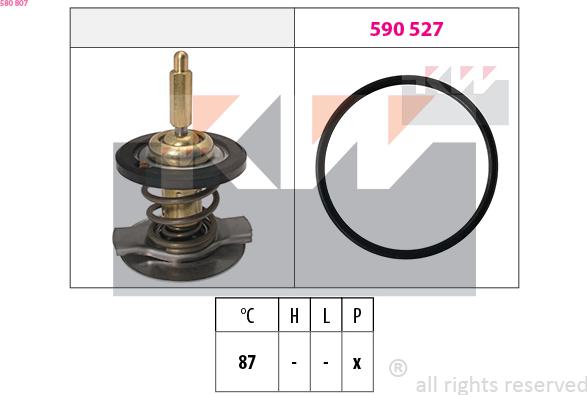 KW 580 807 - Termostato, Refrigerante autozon.pro