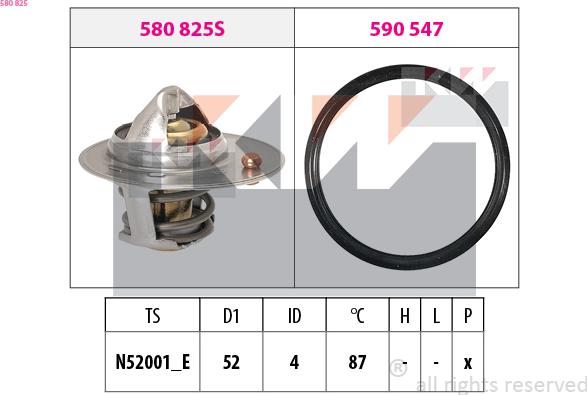 KW 580 825 - Termostato, Refrigerante autozon.pro