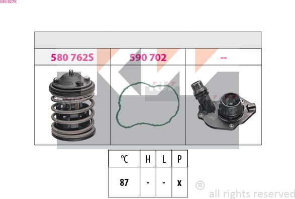 KW 580 827K - Termostato, Refrigerante autozon.pro