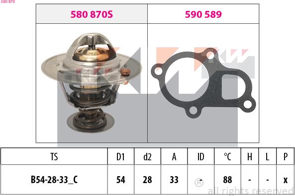 KW 580 870 - Termostato, Refrigerante autozon.pro