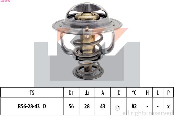 KW 580 399S - Termostato, Refrigerante autozon.pro