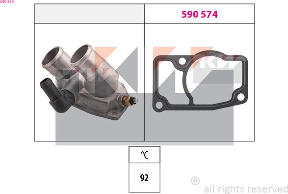 KW 580 346 - Termostato, Refrigerante autozon.pro