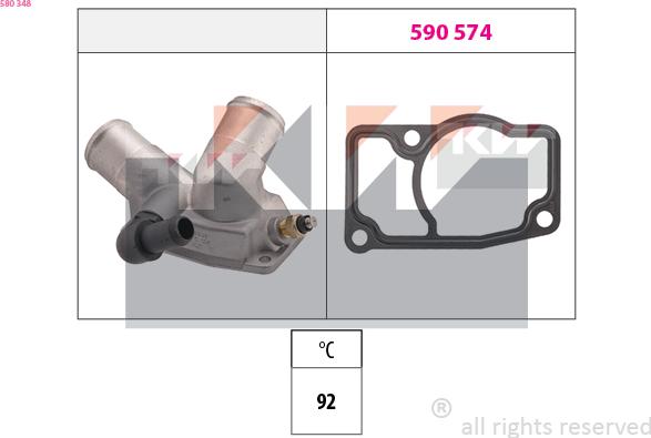 KW 580 348 - Termostato, Refrigerante autozon.pro