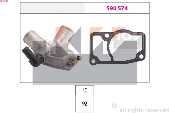 KW 580 343 - Termostato, Refrigerante autozon.pro