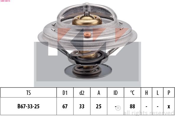 KW 580 361S - Termostato, Refrigerante autozon.pro