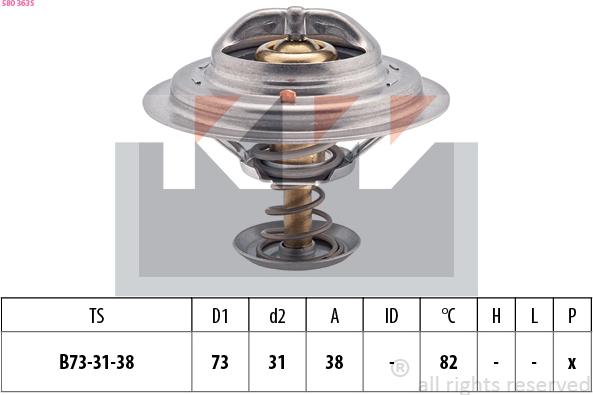 KW 580 363S - Termostato, Refrigerante autozon.pro