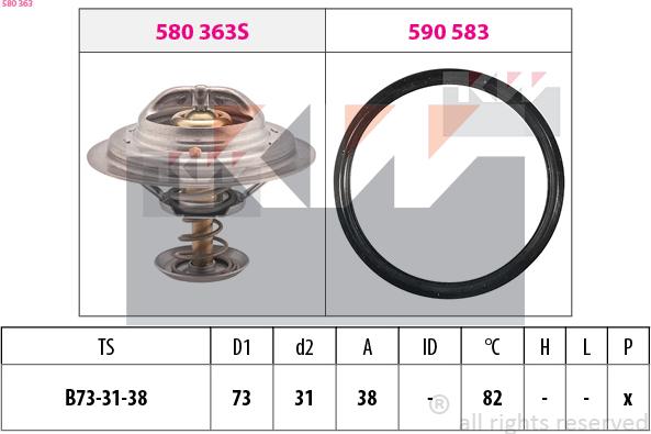 KW 580 363 - Termostato, Refrigerante autozon.pro