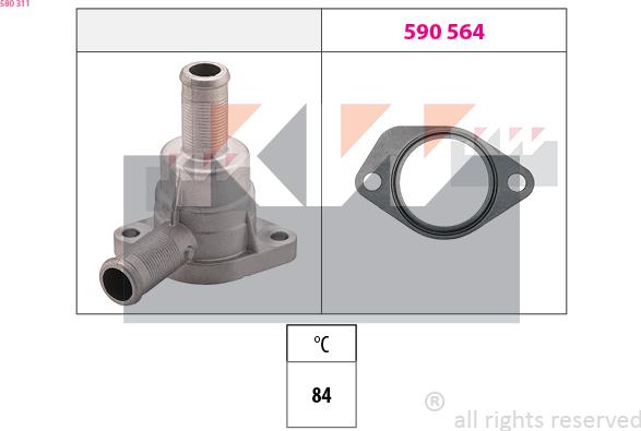 KW 580 311 - Termostato, Refrigerante autozon.pro