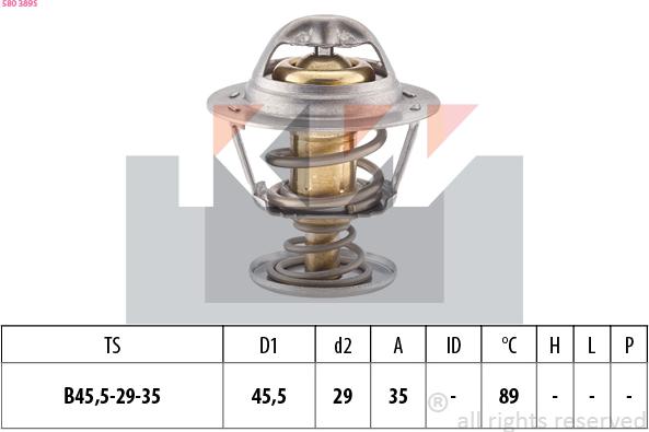 KW 580 389S - Termostato, Refrigerante autozon.pro