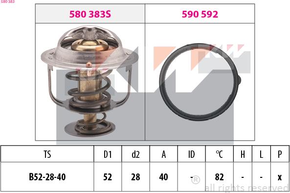 KW 580 383 - Termostato, Refrigerante autozon.pro