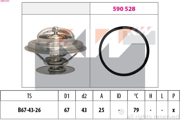 KW 580 333 - Termostato, Refrigerante autozon.pro