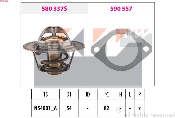 KW 580 337 - Termostato, Refrigerante autozon.pro