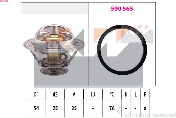 KW 580 328 - Termostato, Refrigerante autozon.pro