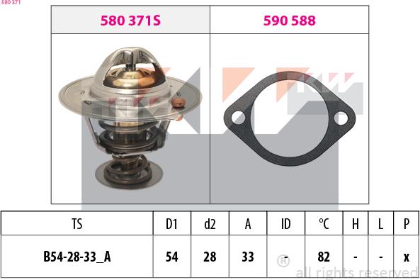 KW 580 371 - Termostato, Refrigerante autozon.pro