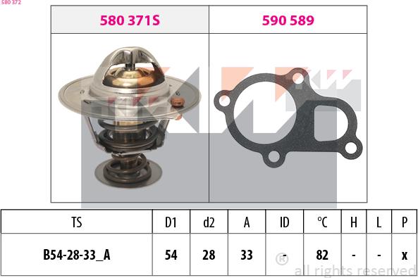 KW 580 372 - Termostato, Refrigerante autozon.pro