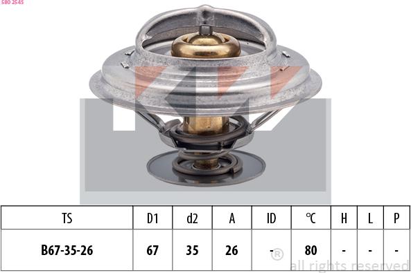 KW 580 254S - Termostato, Refrigerante autozon.pro