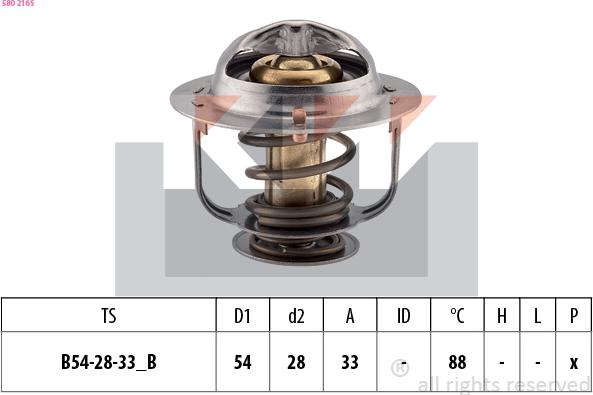 KW 580 216S - Termostato, Refrigerante autozon.pro