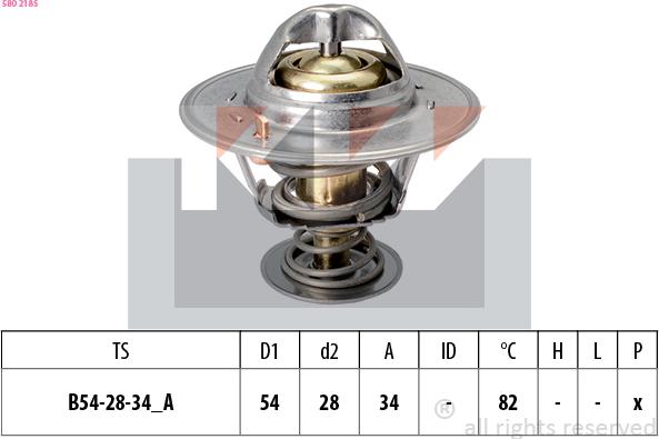 KW 580 218S - Termostato, Refrigerante autozon.pro