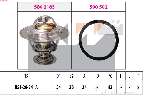 KW 580 218 - Termostato, Refrigerante autozon.pro